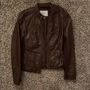 Faux leather jacket